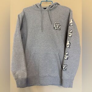 Vans Men’s Gray Sweatshirt Hoodie-Plant Peace  Psychedelic Mushroom Size Small